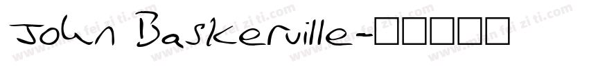 John Baskerville字体转换